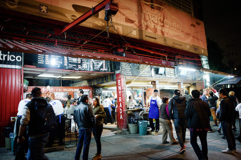 Taco stand in Mexico City